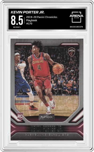 Kevin Porter Jr. from the 2019-20 Panini Chronicles  set graded by Arena Club and given an overall grade of 8.5.
