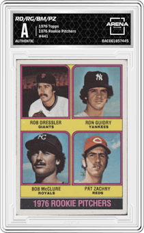 1976 Topps Rookie Pitchers (Rob Dressler/Ron Guidry/Bob McClure