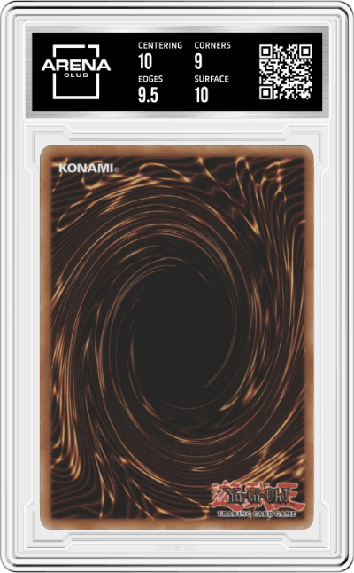 Obelisk The Tormentor from the 2012 Yu-Gi-Oh! EN set graded by Arena Club and given an overall grade of 9.5.