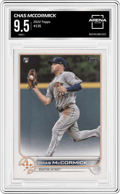 Chas McCormick from the 2022 Topps   set graded by Arena Club and given an overall grade of 9.5.