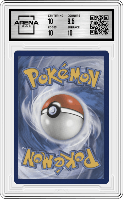 Magikarp from the 2022 Pokemon SWSH set graded by Arena Club and given an overall grade of 10.