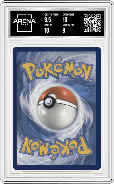 Bulbasaur from the 2022 Pokemon SWSH set graded by Arena Club and given an overall grade of 9.5.