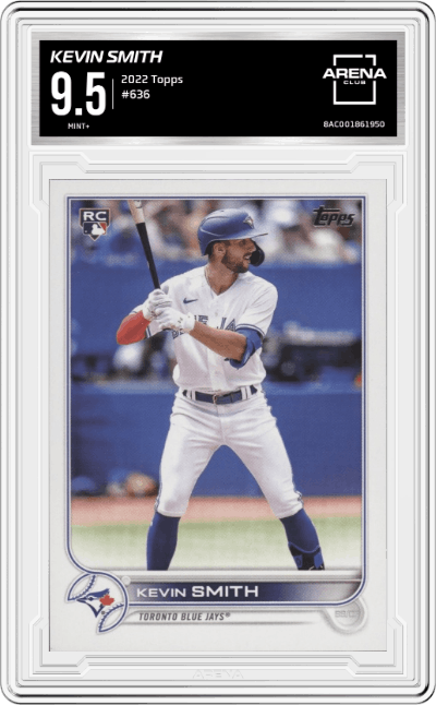 Kevin Smith from the 2022 Topps set graded by Arena Club and given an overall grade of 9.5.