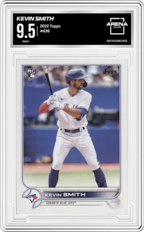 Kevin Smith from the 2022 Topps set graded by Arena Club and given an overall grade of 9.5.