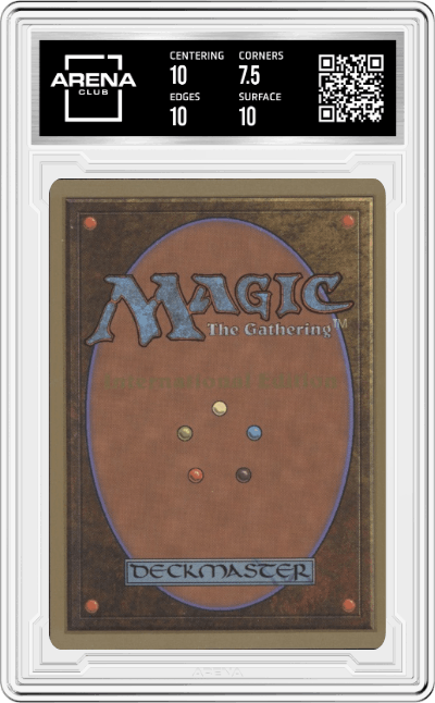 Castle from the 1993 Magic The Gathering set graded by Arena Club and given an overall grade of 8.