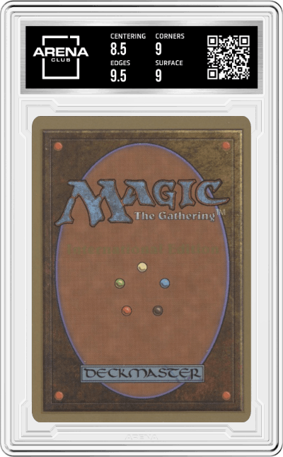 Keldon Warlord from the 1993 Magic The Gathering set graded by Arena Club and given an overall grade of 9.