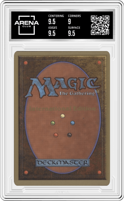 Ironclaw Orcs from the 1993 Magic The Gathering set graded by Arena Club and given an overall grade of 9.5.