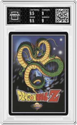 Orange Immense Blast from the 2016 Dragonball Z set graded by Arena Club and given an overall grade of 9.5.