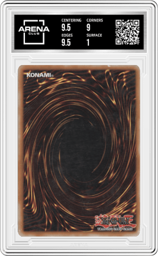 Heavy Storm from the 2005 Yu-Gi-Oh! EN set graded by Arena Club and given an overall grade of 1.5.