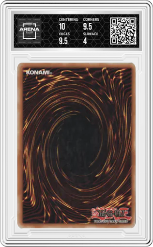 Reckless Greed from the 2005 Yu-Gi-Oh! EN set graded by Arena Club and given an overall grade of 4.5.