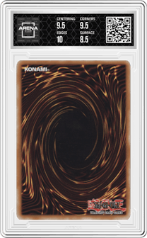 Harpie Lady Sisters from the 2004 Yu-Gi-Oh! set graded by Arena Club and given an overall grade of 9.