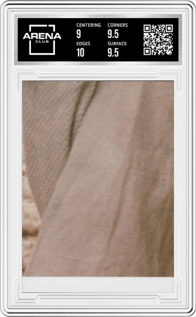 The Droids Try to Rescue Luke! from the 2022 Topps Chrome Star Wars Sapphire set graded by Arena Club and given an overall grade of 9.5.