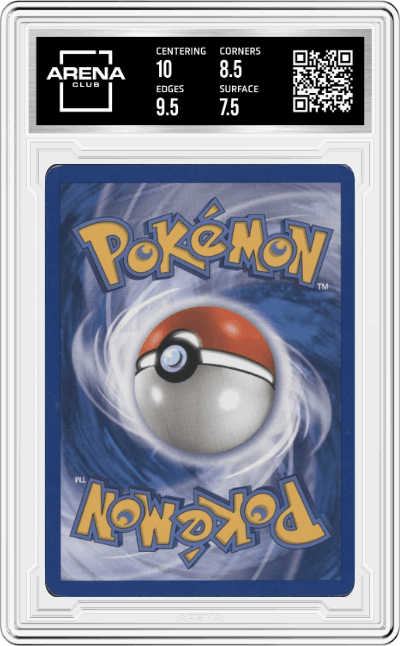 Charmander from the 2006 Pokemon EX set graded by Arena Club and given an overall grade of 8.