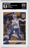 Josh Allen from the 2020 Panini Donruss Elite set featuring a Orange parallel graded by Arena Club and given an overall grade of 9.5.