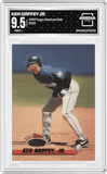 Ken Griffey Jr. from the 1993 Topps Stadium Club set graded by Arena Club and given an overall grade of 9.5.