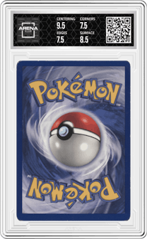 Magmar from the 1999 Pokemon set graded by Arena Club and given an overall grade of 8.