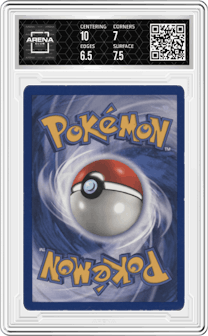 Vileplume from the 1999 Pokemon set graded by Arena Club and given an overall grade of 7.