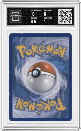 Kangaskhan from the 2013 Pokemon BW set graded by Arena Club and given an overall grade of 1.5.