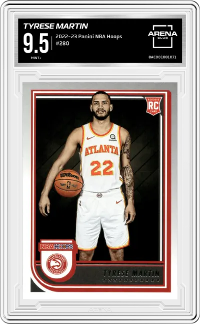 Tyrese Martin from the 2022-23 Panini NBA Hoops set graded by Arena Club and given an overall grade of 9.5.