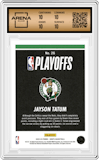 Jayson Tatum from the 2022-23 Panini NBA Hoops set graded by Arena Club and given an overall grade of 10.