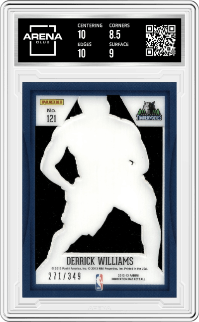Derrick Williams from the 2012-13 Panini Innovation Basketball set graded by Arena Club and given an overall grade of 9.