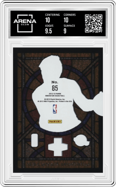 Gordon Hayward from the 2012-13 Panini Innovation Basketball set graded by Arena Club and given an overall grade of 9.5.