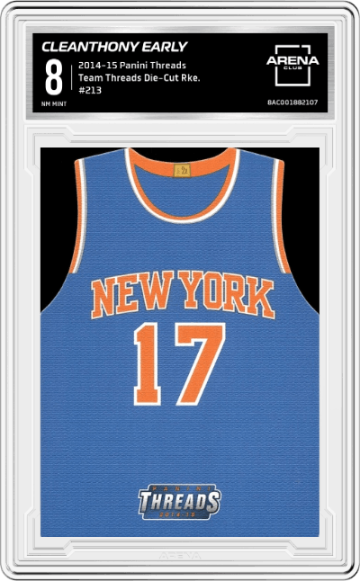 Cleanthony Early from the 2014-15 Panini Threads set graded by Arena Club and given an overall grade of 8.