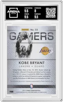 Kobe Bryant from the 2013-14 Panini Titanium set graded by Arena Club and given an overall grade of 8.5.