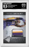 Kobe Bryant from the 2013-14 Panini Titanium set graded by Arena Club and given an overall grade of 8.5.