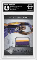 Kobe Bryant from the 2013-14 Panini Titanium set graded by Arena Club and given an overall grade of 8.5.