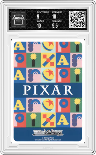 Herbivore Trixie from the 2022 Weiss Schwarz JPN set graded by Arena Club and given an overall grade of 9.5.