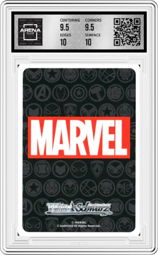 War Machine from the 2021 Weiss Schwarz JPN set graded by Arena Club and given an overall grade of 10.