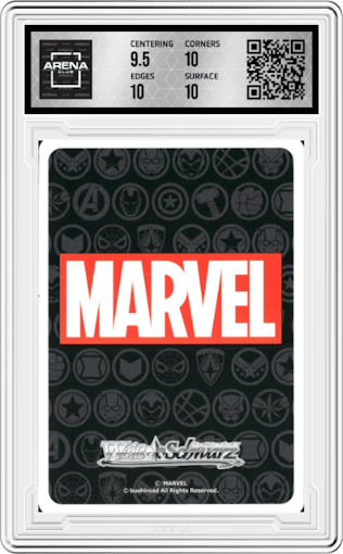 Hawkeye from the 2021 Weiss Schwarz JPN set graded by Arena Club and given an overall grade of 10.