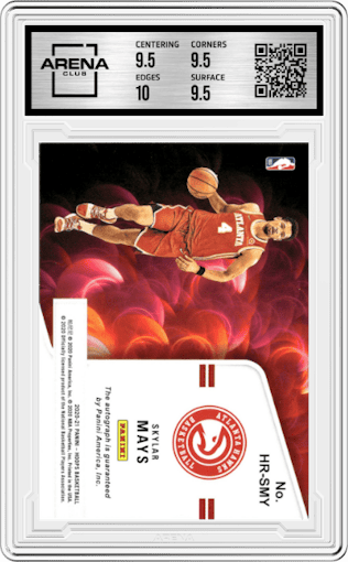 Skylar Mays from the 2020-21 Panini NBA Hoops set graded by Arena Club and given an overall grade of 10.