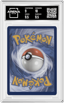 Colress's Experiment from the 2022 Pokemon SWSH set graded by Arena Club and given an overall grade of 9.5.