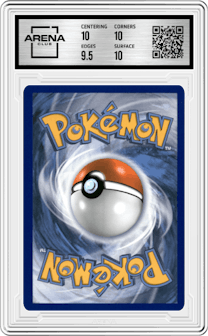 Darkrai Vstar from the 2022 Pokemon SWSH set graded by Arena Club and given an overall grade of 10.