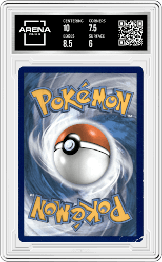 Scizor V from the 2020 Pokemon SWSH set graded by Arena Club and given an overall grade of 6.5.