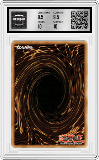 Steelswarm Hercules from the 2012 Yu-Gi-Oh! set graded by Arena Club and given an overall grade of 10.