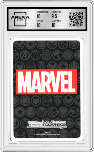 Black Panther, Shadowy Hero from the 2021 Weiss Schwarz JPN set graded by Arena Club and given an overall grade of 10.