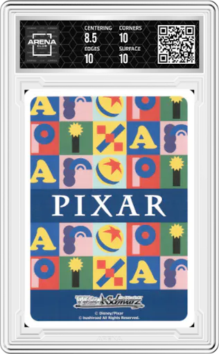 Tyrannosaurus Rex from the 2022 Weiss Schwarz JPN set graded by Arena Club and given an overall grade of 9.