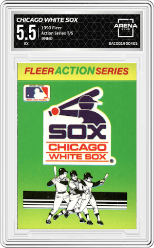 Chicago White Sox from the 1990 Fleer  set graded by Arena Club and given an overall grade of 5.5.