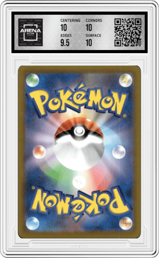 Hisuian Typhlosion Vstar from the 2022 Pokemon SWSH JPN set graded by Arena Club and given an overall grade of 10.