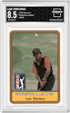 Lee Trevino from the 1981 Donruss set graded by Arena Club and given an overall grade of 8.5.