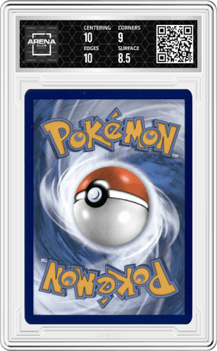 Radiant Venusaur from the 2022 Pokemon SWSH set graded by Arena Club and given an overall grade of 9.
