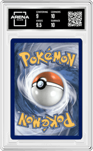 Umbreon & Darkrai GX from the 2020 Pokemon S&M set featuring a Tag Team Powers Collection parallel graded by Arena Club and given an overall grade of 9.5.