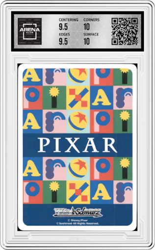 Dream of becoming a racer Cruz Ramirez from the 2022 Weiss Schwarz JPN set graded by Arena Club and given an overall grade of 10.