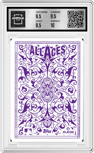 Clayton Kershaw from the 2023 Topps  set graded by Arena Club and given an overall grade of 10.