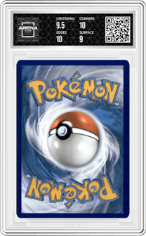 Flying Pikachu Vmax from the 2021 Pokemon SWSH set graded by Arena Club and given an overall grade of 9.5.