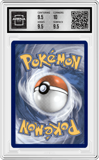Blastoise from the 2021 Pokemon SWSH set graded by Arena Club and given an overall grade of 10.