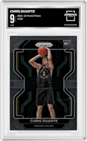 Chris Duarte from the 2021-22 Panini Prizm  set graded by Arena Club and given an overall grade of 9.